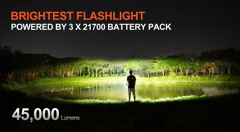 Acebeam X50 2.0 45000 Lumen USB-C Rechargeable Flashlight / Powerbank 8 x CREE LEDs - OPEN BOX