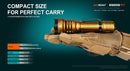 Acebeam Defender P17 Sand – 4900 Lumen Tactical Flashlight with USB-C 21700 Battery