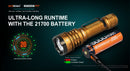 Acebeam Defender P17 Sand – 4900 Lumen Tactical Flashlight with USB-C 21700 Battery