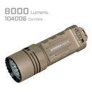 Acebeam X20-R – 8,000 Lumen Desert Tan Searchlight | USB-C Rechargeable Tactical Thrower