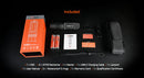 Acebeam X30 Three modes toggle switch for tactical, red light, and duty - package contents. 