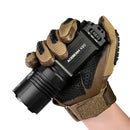 Handheld Acebeam X30 tactical flashlight in hand