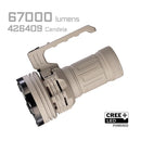 Acebeam X75 MAO Flashlight – 67,000 Lumens, XHP70.3 LEDs, USB-C Rechargeable, Power Bank