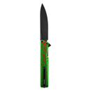 Oknife AION AION-ZombieGreen blade detail – non-reflective 2000HV DLC Nitro-V drop point