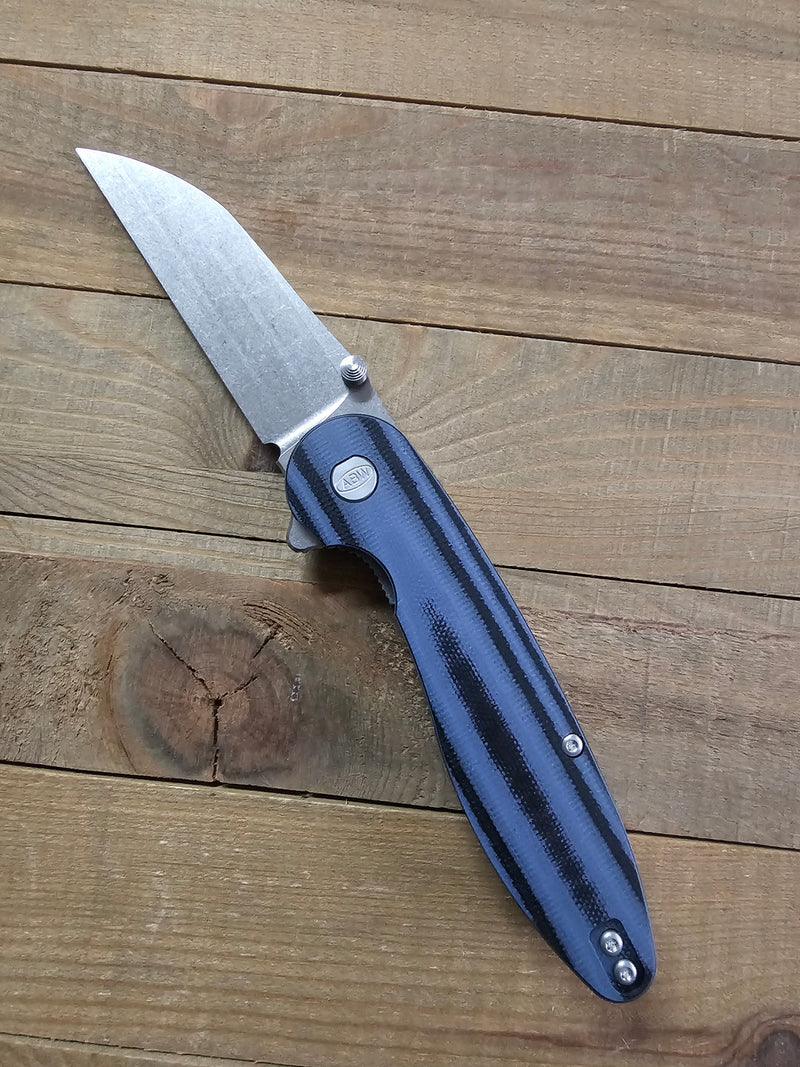 American Blade Works Model 1 V7 MagnaCut — Gray/Black G-10 | USA-Made