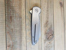 American Blade Works Model 2 Flipper Knife 3.25" MagnaCut — Titanium Frame, USA-Made