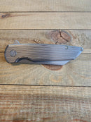 American Blade Works Model 2 Titanium Milled Handles Knife – 3.25" MagnaCut USA Made