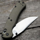 AWT Benchmade Taggedout Scales Archon Series Contoured Anodized Flat Dark Earth Aluminum Handles