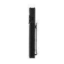 Olight ArkTac Ultra Black slim 17 mm profile with pocket clip and textured OAL² grip