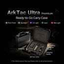 Olight ArkTac Ultra Premium ready-to-go case contents – ArkSnap holster, mounting bracket and charging cables