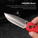 Remette RT-Aurora AURA-G4 closed view showing red G10 handle