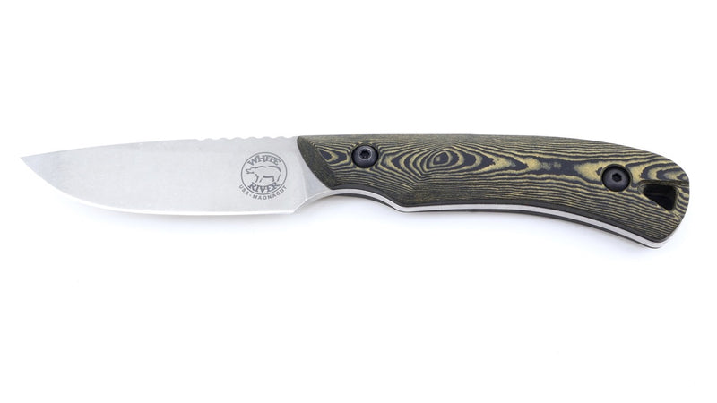 White River Smith & Sons Axiom Knife – CPM Magnacut Steel, Maple / Black Richlite Handle, Kydex Sheath (USA Made)