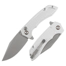 Tenable Entity B1036F3 front view - 3.52" stonewashed 14C28N drop point folding knife