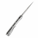 Tenable Entity B1036F3 silver aluminum checkered handle scales