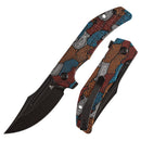 Tenable Orion B1089A7 front view – 3.07" Blackwashed 14C28N clip point folding knife