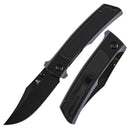 Tenable Bison B2108A2 front view – 3.24" Blackwash Nitro-V clip point folding knife