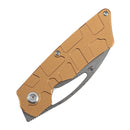 Tenable Goblin L B3016A2 blade detail – water ripple Damascus sheepsfoot