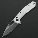 Critical Strike B508-WHTM White G10 handle scales