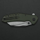 Critical Strike Shamu B510-GNSW VG10 folding knife, button lock detail