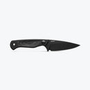 Benchmade Dacian 203BK-02 3.54" Black Cerakote CPM-Magnacut Black Micarta Handles Spear Point Ambidextrous Leather/Boltaron Sheath