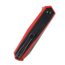 Kansept Integra T1042A3 – 3.63" Stonewashed 154CM Drop Point Blade, Red & Black G10 Handle, Liner Lock – Designed by JK Knives