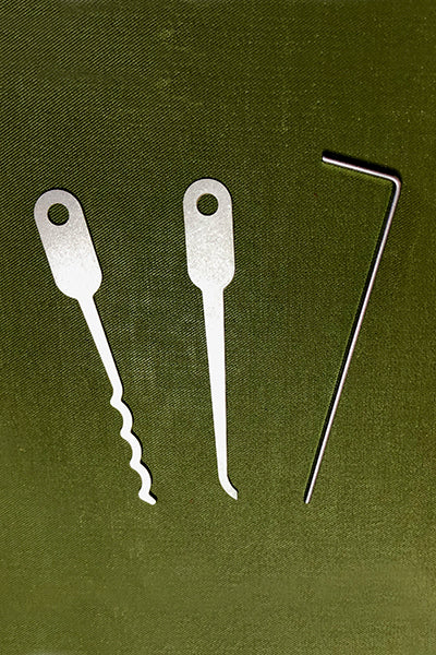 Bare Minimum Stainless Steel Lockpick Set - Made in USA