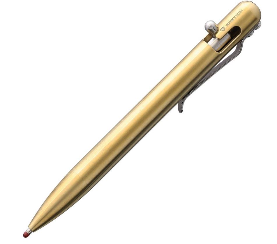 Mini Brass Bolt-Action Pen - Tactical Style Writing Pen, Unique Stationery Gift