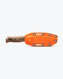 Benchmade Saddle Mountain Skinner 15002-1 with orange sheath