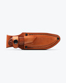 Benchmade Hidden Canyon Hunter 15017 with brown leather sheath