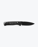 Benchmade Bugout 535BK-2 blade detail, black CPM-S30V drop-point with AXIS Lock