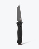 Benchmade Bailout 537GY-03 front view, 3.38 inch CPM-M4 Tungsten Gray tanto folding knife