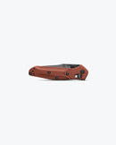 Benchmade Mini Osborne 945BK-03 closed view showing Burnt Copper aluminum handle