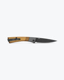 Benchmade 315BK-01 Successor 2.56" M390 Drop Point Slip-Joint Folding Knife – Burnt Brass Aluminum Handle