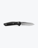 Benchmade 940-1 Osborne BCM-940-1 CPM-S90V blade detail, satin plain edge reverse tanto, manufacturer photo 4