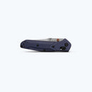 Benchmade Mini Osborne 945‑04 – 2.92″ M390 Reverse Tanto, Blue Denim Micarta, AXIS Lock