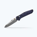 Benchmade Mini Osborne 945‑04 – 2.92″ M390 Reverse Tanto, Blue Denim Micarta, AXIS Lock