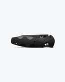 Benchmade Barrage 583SBK open position showing 154CM tanto blade