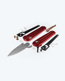 Benchmade Lowden 491GY-01 Folding Knife M390 Spear-Point, Phoenix Red Aluminum