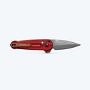 Benchmade Lowden 491GY-01 Folding Knife M390 Spear-Point, Phoenix Red Aluminum