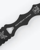 Benchmade SOCP Dagger 176BKSN blade detail - black coated 440C double-edge dagger