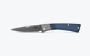 Benchmade Successor™ 315 – 2.56" M390 Drop Point Blade – Crater Blue & Ash Gray Aluminum Handle – Slip Joint Folder