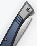 Benchmade Successor™ 315 – 2.56" M390 Drop Point Blade – Crater Blue & Ash Gray Aluminum Handle – Slip Joint Folder