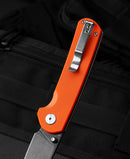 Bestech SLEDGEHAMMER BG31A-2 orange G10 handle – high-visibility orange scales, full ergonomic grip