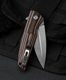 Bestech Fin BG34C-1 blade detail – 14C28N Satin dagger grind edge