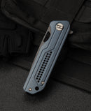 Bestech CIRCUIT BG35B-2 spine detail – 0.126 inch blade thickness, grey PVD finish
