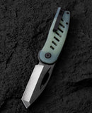 Bestech EXPLORER BG37C closed view – 4.13 inch closed length, transparent G10 handle scales