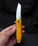 Bestech SYNTAX BG40B yellow G10 handle – bold high-visibility colorway, textured grip