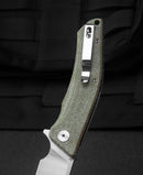 Bestech CUBIS BG42B beige Micarta handle – natural fiber composite, warm organic feel