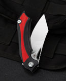 Bestech KASTA BG45C blade detail – 154CM stainless steel with stonewash plus satin dual finish