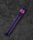 Bestech Glok BG55D blade detail – 14C28N Satin drop point edge